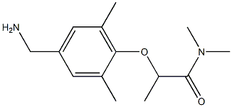 2-[4-(aminomethyl)-2,6-dimethylphenoxy]-N,N-dimethylpropanamide Structure