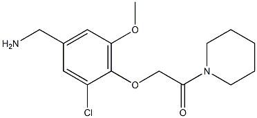 2-[4-(aminomethyl)-2-chloro-6-methoxyphenoxy]-1-(piperidin-1-yl)ethan-1-one