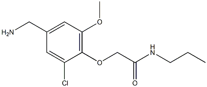 2-[4-(aminomethyl)-2-chloro-6-methoxyphenoxy]-N-propylacetamide