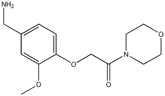 2-[4-(aminomethyl)-2-methoxyphenoxy]-1-(morpholin-4-yl)ethan-1-one Structure