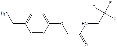 2-[4-(aminomethyl)phenoxy]-N-(2,2,2-trifluoroethyl)acetamide Structure