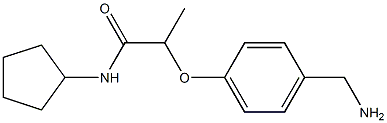 2-[4-(aminomethyl)phenoxy]-N-cyclopentylpropanamide