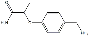 2-[4-(aminomethyl)phenoxy]propanamide Structure