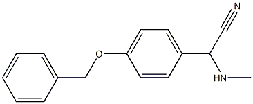 2-[4-(benzyloxy)phenyl]-2-(methylamino)acetonitrile Structure