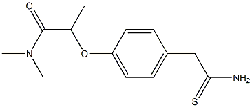 2-[4-(carbamothioylmethyl)phenoxy]-N,N-dimethylpropanamide