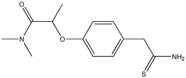 2-[4-(carbamothioylmethyl)phenoxy]-N,N-dimethylpropanamide|