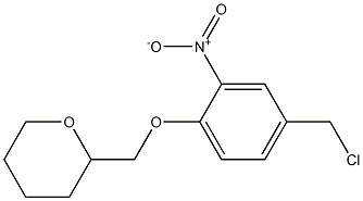 2-[4-(chloromethyl)-2-nitrophenoxymethyl]oxane Structure