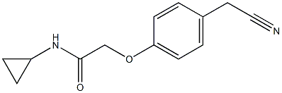 2-[4-(cyanomethyl)phenoxy]-N-cyclopropylacetamide|