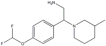 2-[4-(difluoromethoxy)phenyl]-2-(3-methylpiperidin-1-yl)ethanamine