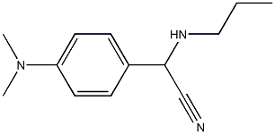 2-[4-(dimethylamino)phenyl]-2-(propylamino)acetonitrile Struktur