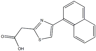 2-[4-(naphthalen-1-yl)-1,3-thiazol-2-yl]acetic acid 化学構造式