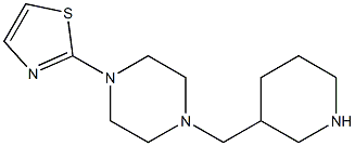 2-[4-(piperidin-3-ylmethyl)piperazin-1-yl]-1,3-thiazole 结构式