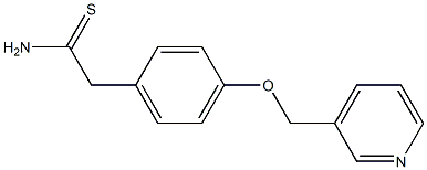  2-[4-(pyridin-3-ylmethoxy)phenyl]ethanethioamide