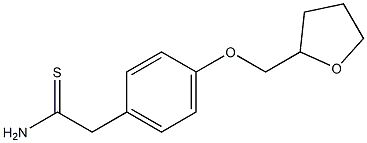 2-[4-(tetrahydrofuran-2-ylmethoxy)phenyl]ethanethioamide 结构式