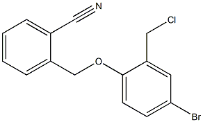  2-[4-bromo-2-(chloromethyl)phenoxymethyl]benzonitrile