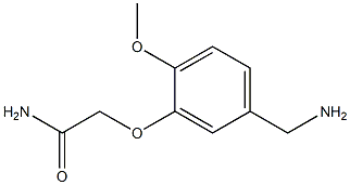 2-[5-(aminomethyl)-2-methoxyphenoxy]acetamide Structure