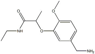  2-[5-(aminomethyl)-2-methoxyphenoxy]-N-ethylpropanamide