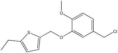 2-[5-(chloromethyl)-2-methoxyphenoxymethyl]-5-ethylthiophene