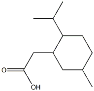 2-[5-methyl-2-(propan-2-yl)cyclohexyl]acetic acid Structure
