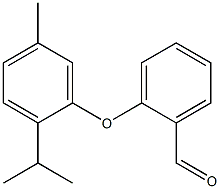 2-[5-methyl-2-(propan-2-yl)phenoxy]benzaldehyde,,结构式