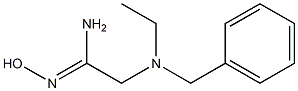 2-[benzyl(ethyl)amino]-N'-hydroxyethanimidamide 化学構造式