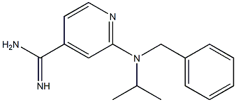 2-[benzyl(isopropyl)amino]pyridine-4-carboximidamide 结构式