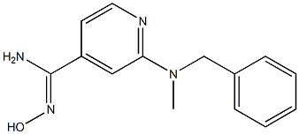 2-[benzyl(methyl)amino]-N'-hydroxypyridine-4-carboximidamide Struktur