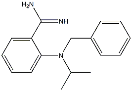 2-[benzyl(propan-2-yl)amino]benzene-1-carboximidamide,,结构式