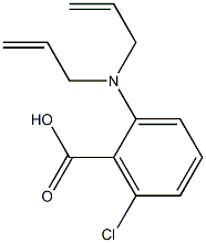 2-[bis(prop-2-en-1-yl)amino]-6-chlorobenzoic acid 结构式