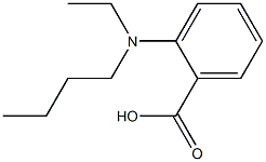 2-[butyl(ethyl)amino]benzoic acid,,结构式