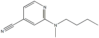 2-[butyl(methyl)amino]isonicotinonitrile 化学構造式