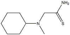 2-[cyclohexyl(methyl)amino]ethanethioamide Structure