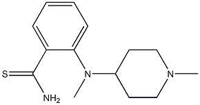 2-[methyl(1-methylpiperidin-4-yl)amino]benzene-1-carbothioamide Structure