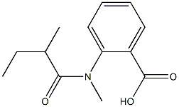 2-[methyl(2-methylbutanoyl)amino]benzoic acid,,结构式