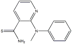 2-[methyl(phenyl)amino]pyridine-3-carbothioamide Structure