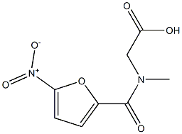 2-[N-methyl(5-nitrofuran-2-yl)formamido]acetic acid Structure