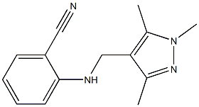 2-{[(1,3,5-trimethyl-1H-pyrazol-4-yl)methyl]amino}benzonitrile|