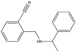 2-{[(1-phenylethyl)amino]methyl}benzonitrile Structure