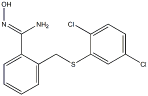 2-{[(2,5-dichlorophenyl)sulfanyl]methyl}-N'-hydroxybenzene-1-carboximidamide Structure
