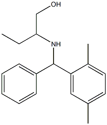 2-{[(2,5-dimethylphenyl)(phenyl)methyl]amino}butan-1-ol,,结构式