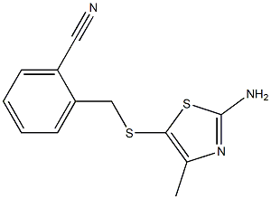 2-{[(2-amino-4-methyl-1,3-thiazol-5-yl)thio]methyl}benzonitrile