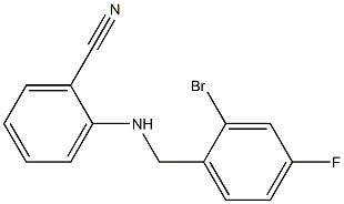  2-{[(2-bromo-4-fluorophenyl)methyl]amino}benzonitrile