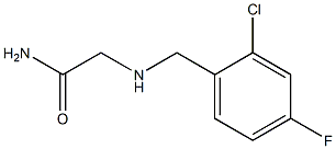 2-{[(2-chloro-4-fluorophenyl)methyl]amino}acetamide,,结构式