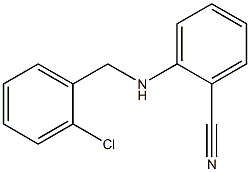2-{[(2-chlorophenyl)methyl]amino}benzonitrile 化学構造式