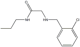 2-{[(2-chlorophenyl)methyl]amino}-N-propylacetamide Structure