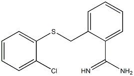 2-{[(2-chlorophenyl)sulfanyl]methyl}benzene-1-carboximidamide