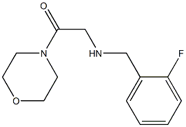 2-{[(2-fluorophenyl)methyl]amino}-1-(morpholin-4-yl)ethan-1-one,,结构式