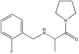 2-{[(2-fluorophenyl)methyl]amino}-1-(pyrrolidin-1-yl)propan-1-one Structure