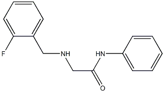 2-{[(2-fluorophenyl)methyl]amino}-N-phenylacetamide,,结构式