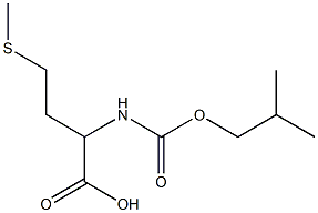 2-{[(2-methylpropoxy)carbonyl]amino}-4-(methylsulfanyl)butanoic acid Struktur
